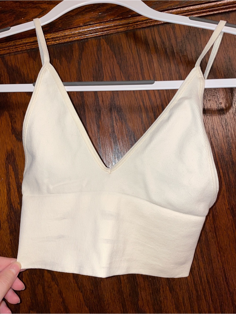 Free People Intimately Ribbed Cream Cami